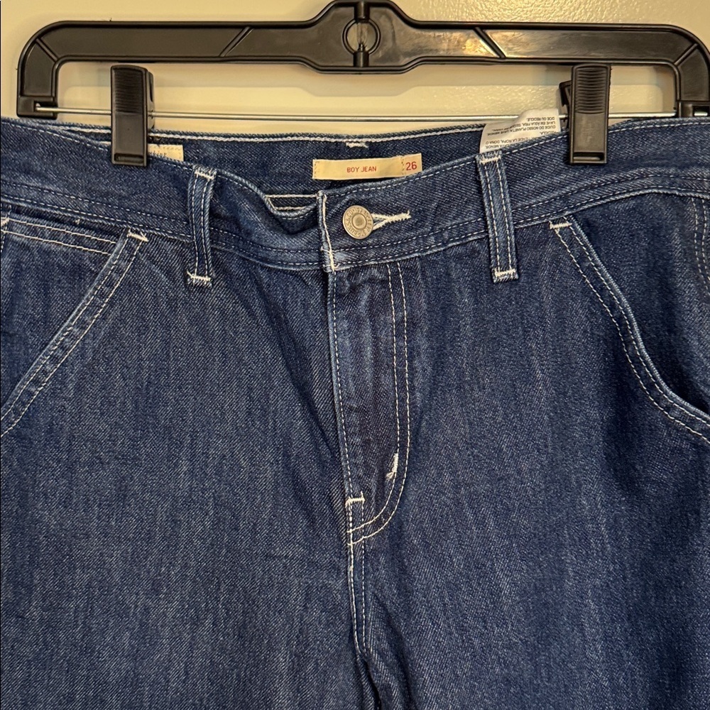 Levi's Premium Denim Painter Boy Jeans in Snooze Ya Lose Wash - Picture 8 of 16